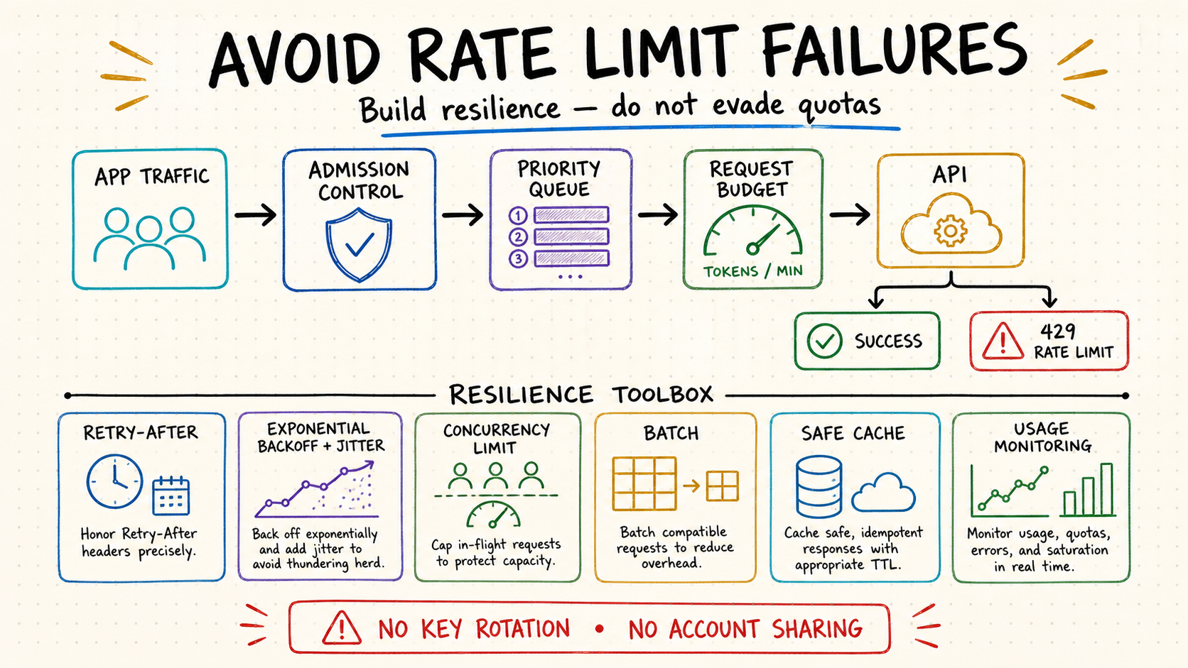 Compliant OpenAI rate limit reliability design with queues backoff and budgets
