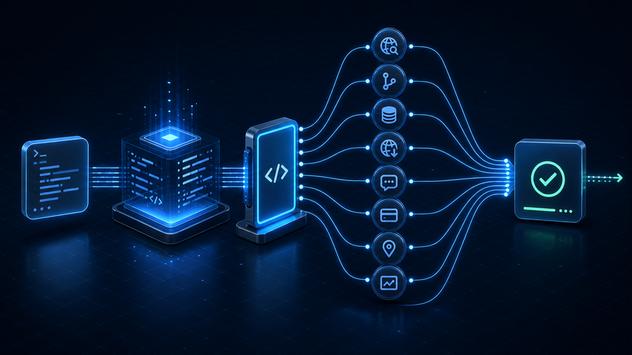 OpenCode agent hub connected through permission gates to web, documents, repositories, browser, database, files, memory, and location data