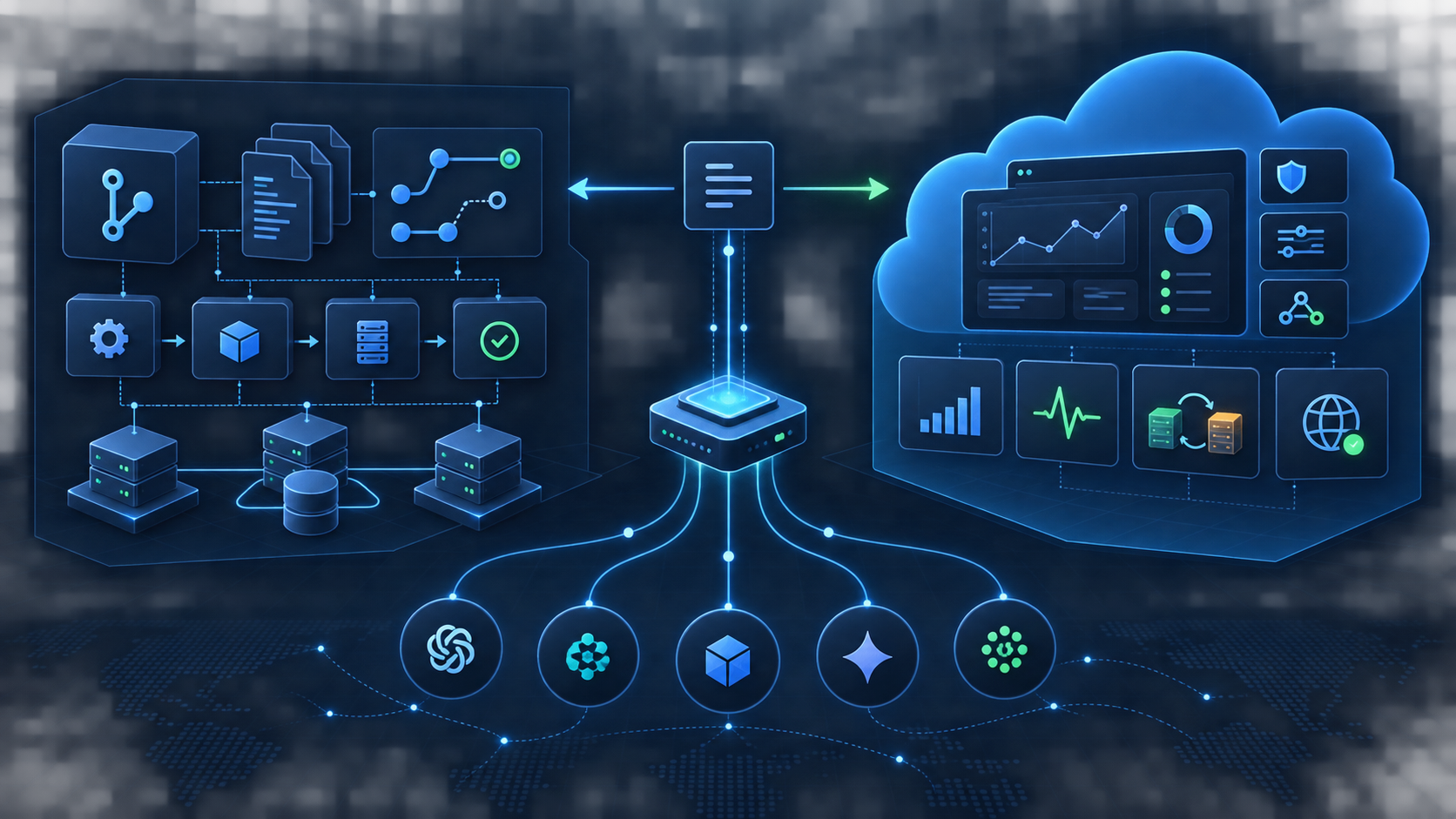 Self-hosted source-controlled AI gateway compared with managed service operations