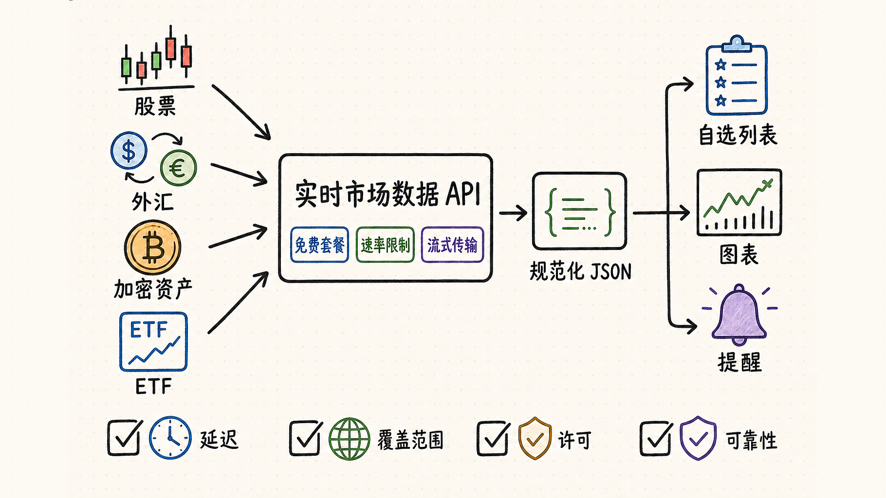 Free Live Market Data API 中文工作流程