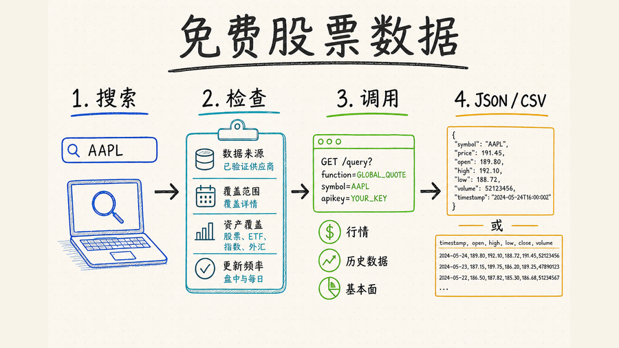 免费股票数据：行情、历史与 API