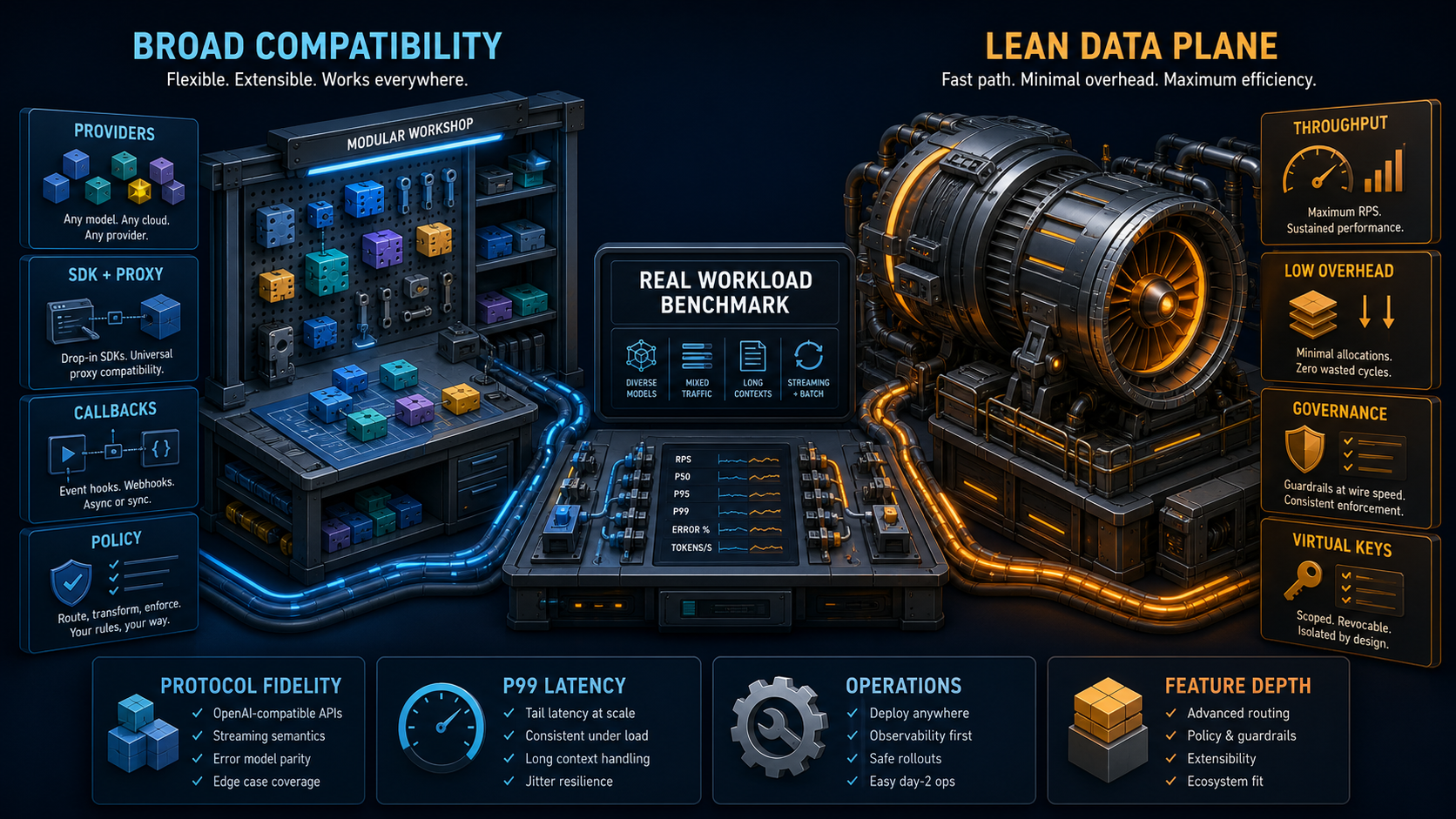 LiteLLM versus Bifrost compatibility and performance comparison
