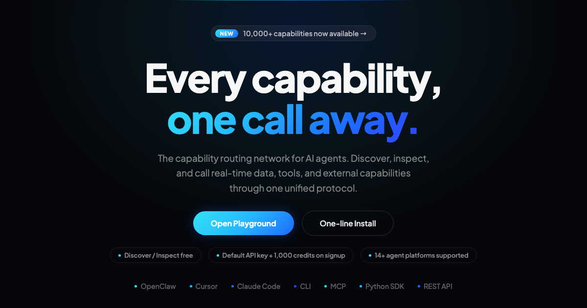 QVeris capability routing network preview