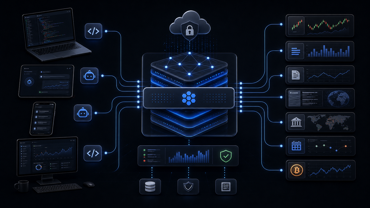 托管 MCP Server 连接 AI 客户端、金融工具与数据供应商