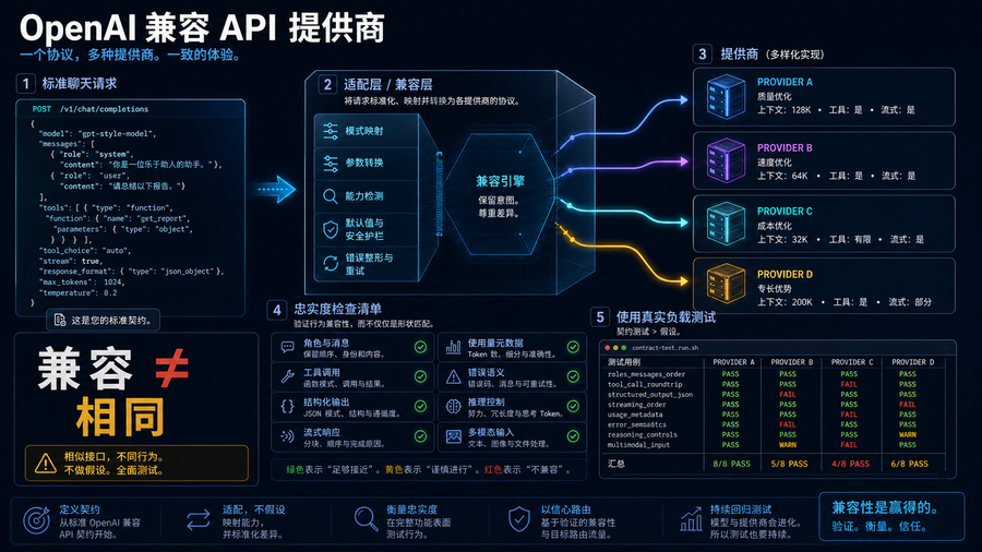 OpenAI 兼容 API：兼容不等于完全相同