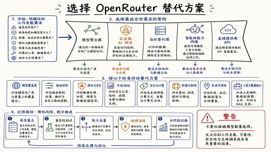 OpenRouter 替代方案：9 个 LLM 网关对比
