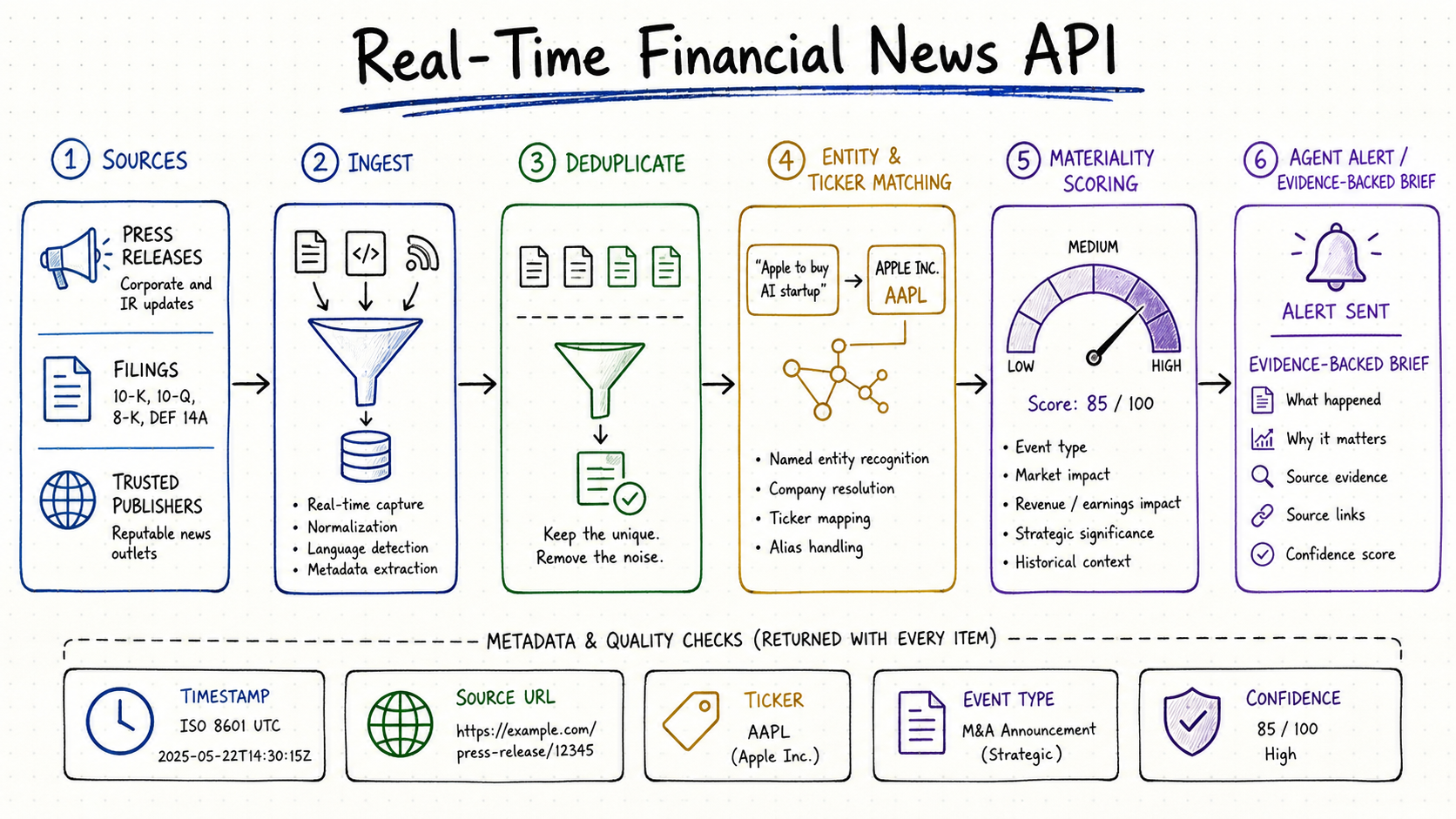 Real-Time Financial News API for AI Agents visual