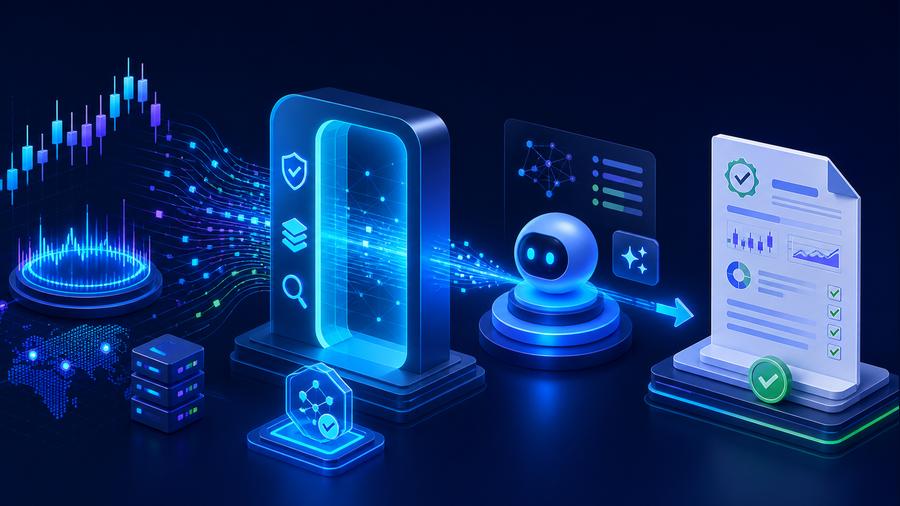 Secure real-time stock data flow through a read-only tool gateway into WorkBuddy