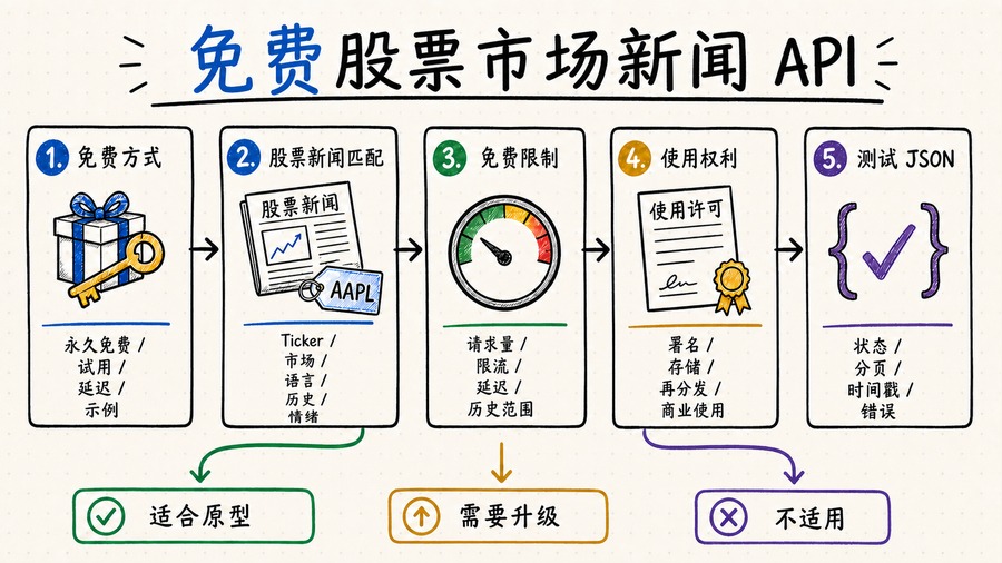 免费股票市场新闻 API